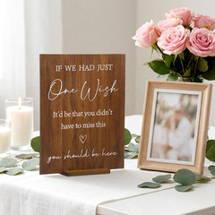 Wedding Memorial Sign Wooden Table Signs with Stand You