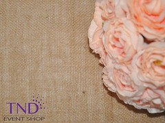 14”x108” NATURAL BURLAP TABLE RUNNER FOR RUSTIC WEDDING