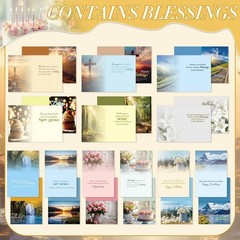 Motiskyy 120 Pack Religious Christian Birthday Cards Bulk with Scripture Bibl…