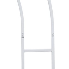 White Steel Round Arch Backdrop 2.2m × 1.5m Freestanding Wedding Balloon Stand