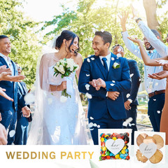 200 Set His Her Favorite Stickers Candy Bags Wedding Favor Stickers 4X6 Inches C