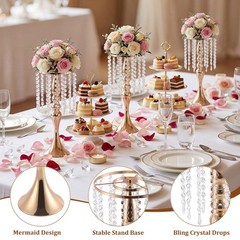 Chandelier Flower Stand Multi-Purpose for Wedding Party Home Decor