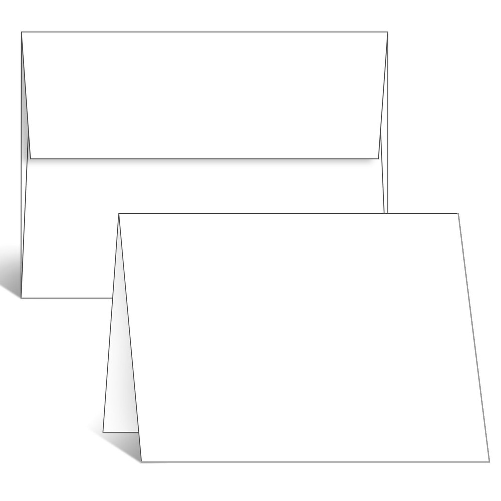 Blank Cards With Envelopes 5×7 – 25 Pack Cardstock and Envelopes, Blank Thank…