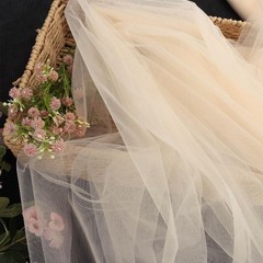 10 Yard Tulle Spool in Champagne Color Perfect for Floral Arrangements and Gifts