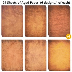 Vintage Stationery Paper and Envelopes Set – 24 Sheets Classic Aged