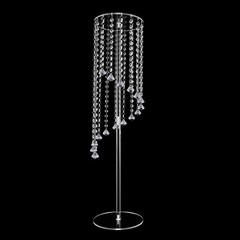 10PCS 80cm/31.5in Wedding Flower Vase Clear Acrylic Floral Stand for Table