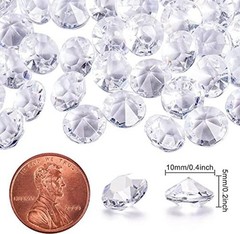 Acrylic Diamonds, 2000PCS 10mm Clear Crystals Gems Table Scatter 2000pcs Clear
