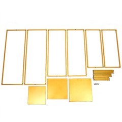3PCS Golden Metal Stand Wedding Decoration Road Lead Flower Centerpieces Column
