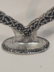 Celtic Knot Wedding Cake Topper Pewter Figurine Fellowship Foundry US Made *NEW*