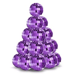 Yescom 20PCS 1.6″ Small Disco Ball Mirror Mini Hanging for Events Wedding Party