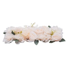 6* Dining Table Flower Centerpieces Silk Champagne Rose Flower Arrangement Deco