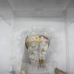 WILTON WESTERN ELEGANT COWGIRL BRIDE COWBOY GROOM WEDDING CAKE TOPPER-1995-R VNG