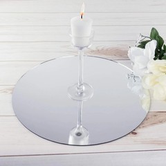 Stunning 10-Piece Set of Round Mirror Centerpieces for Weddings and Interiors