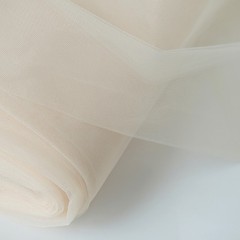 Ivory TULLE NET FABRIC 108″ wide x 50 yards Bolt Crafts Sewing Put-up Wedding