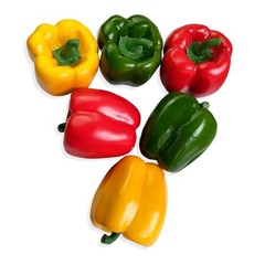 Lorigun Artificial Bell 3.1 inches (d) x 3.5 (h), 6pcs Peppers