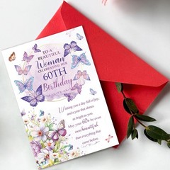Beixian 60th Birthday Card, 60th Birthday Decorations for Women, Happy 60 Yea…