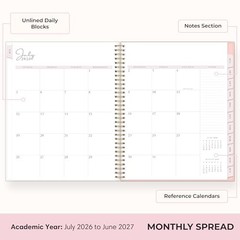 Rachel Parcell 2026-2027 Weekly and Monthly Academic True Cherie- 2026/2027