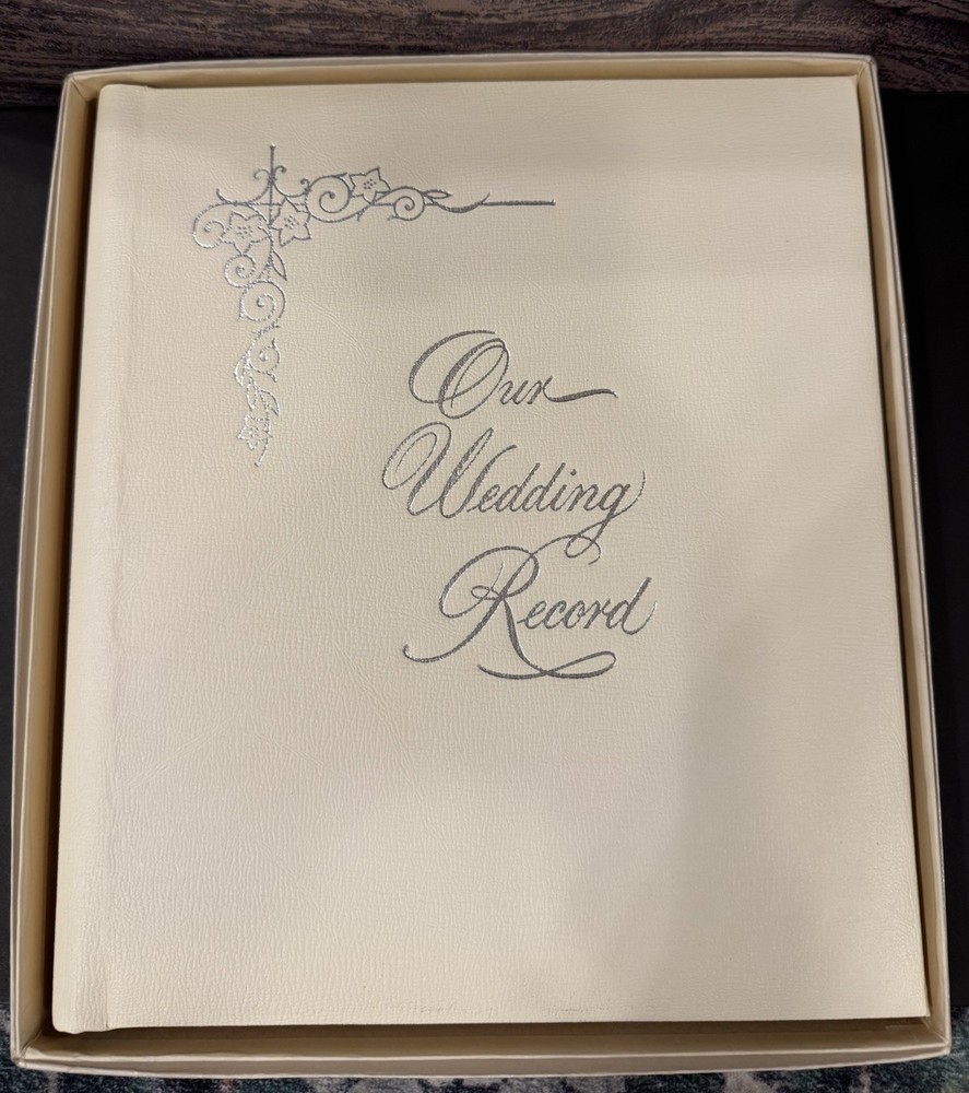 Vintage 1950’s CR Gibson Our Wedding Record Book& Photo Album New in Box Unused