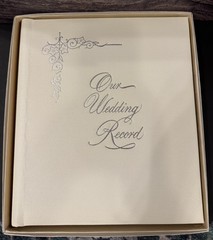 Vintage 1950’s CR Gibson Our Wedding Record Book& Photo Album New in Box Unused