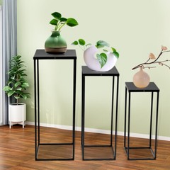 3Pcs Metal Stand Wedding Decoration Road Lead Flower Centerpiece Column Set