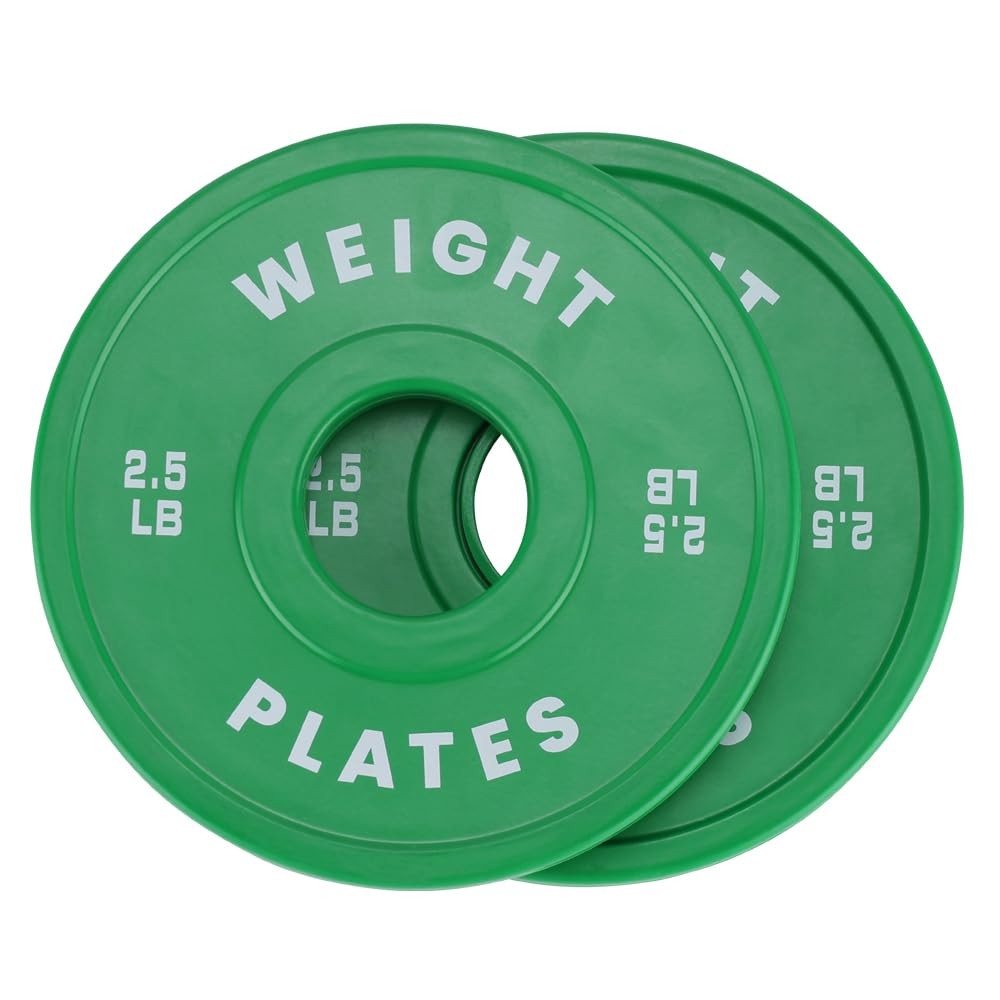 Megachoice Bumper Plates2 Inch Rubber Weight Plates1.25 Lb2.5Lb 10 Lb 15Lb 25Lb