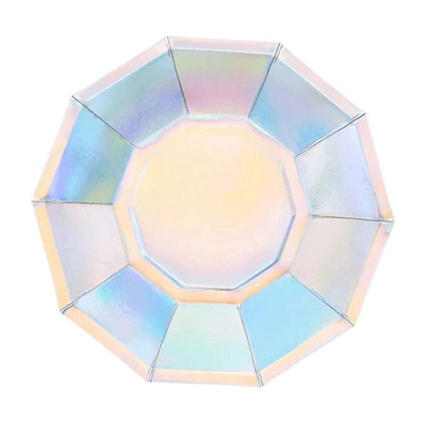 25 Iridescent 7″ Salad Paper Plates Party Disposable Wedding Tableware