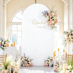 Stretch Spandex Archway Cover with Zipper Fits 4FT–7.2FT Wedding Decor Backdrop