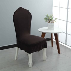 Chair Cover Ruffle Edge Home Spandex Dining Chair Cover Vintage Seat Cover