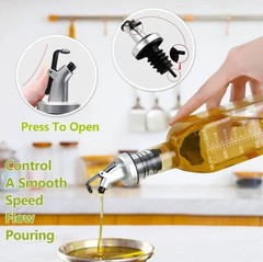 HORNO 5 Pack Oil Spouts, Olive Vinegar Bottle Stopper Clear» or «Glossy