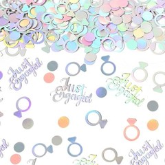 230PC Just Engaged Confetti for Engagement Style 2:Just engaged ring confetti