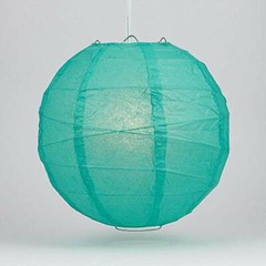 Quasimoon 12″ Teal Irregular Paper Lantern (10 PACK) by PaperLanternStore