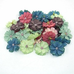 50 pieces DIY daisy home wedding mini silk flower head decoration artificial