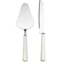 Stainless Steel Cake Knife & Server Set Hand Wash Only 11.75 Inch Imported New