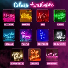 Personalized Neon Light Sign – Custom Name, Logo & Wedding LED Wall Art