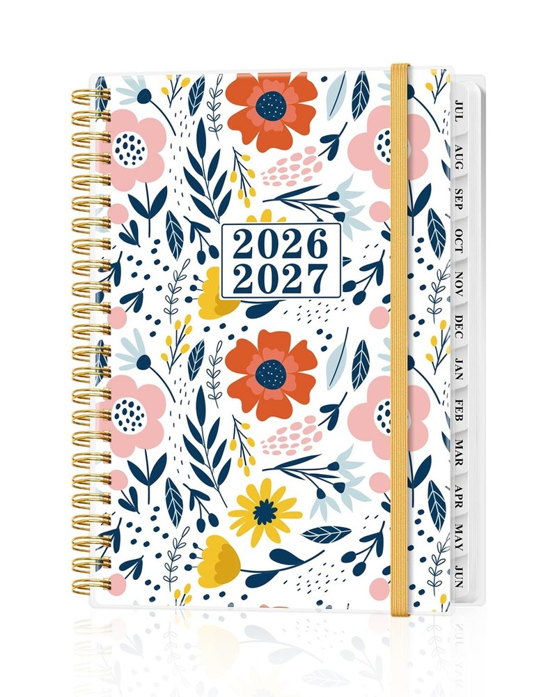 2026–2027 Academic Planner, July 26 to June 27, 6.3″ x 8.5″, Pink Flower |