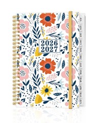 2026–2027 Academic Planner, July 26 to June 27, 6.3″ x 8.5″, Pink Flower |