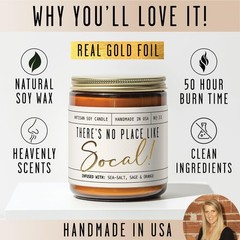 California Gifts, Decor for Home – ‘There’s No Place Like Amber