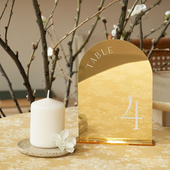 Beautiful Gold Wedding Table Numbers with Stands – Elegant Double Sided 5X7 Inch