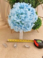 Bling Universal Bouquet Holder Crystal Rhinestone Wedding Bride Bouquet Holder