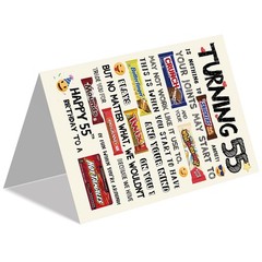 Funny 55th Birthday Card for Women Men, Happy 55th Birthday Gifts Him Her, Un…