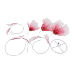 Handmade Gradient Red Silk Flower Artificial Flower Wedding Stage Backdrop Decor