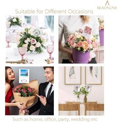 Floral Card Holder Picks 50pcs 12 inch Plastic Floral Pick Stems for Photo Cards