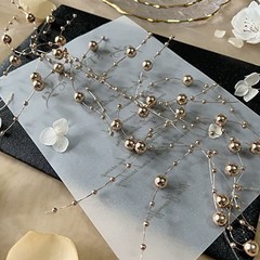 12pcs Pearl String, for Wedding Centerpiece, Vase Filler and Decor for Gold