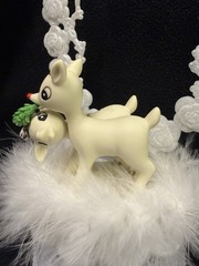 Winter Wonderland Christmas Rudolf Clarice Reindeer Wedding Cake Topper Top