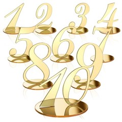 10 Pcs Table Numbers For Wedding 1-10 Reception Wedding Numbers Signs W/Holder