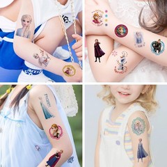 100Sheets 5 * 5 Disney Frozen Temporary Tattoos Birthday Themed Party Supplie…