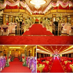Red Wedding Aisle Runner Floor Carpet 3.3×16.4ft/39.4ft for Ceremony Banquet