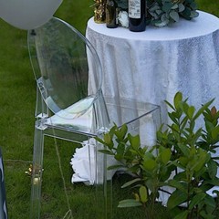 36-Inch tall Clear Plastic Transparent CHAIR Wedding Party Decorations Supplies