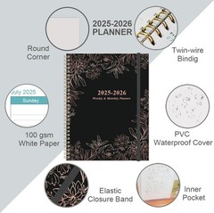 2025-2026 Planner – 8.5″ x 11″ Weekly Monthly Planner from July 2025 to June …