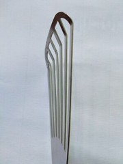 Short Narrow Slotted Spatula Cake Server Wedding Stainless Steel Red Handle New